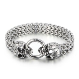 Bransoletka Cool Skull Titanium Dla Mężczyzn