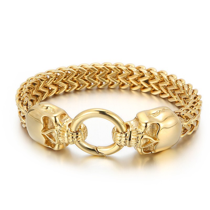 Bransoletka Cool Skull Titanium Dla Mężczyzn Bransoletka Cool Skull Titanium Dla Mężczyzn