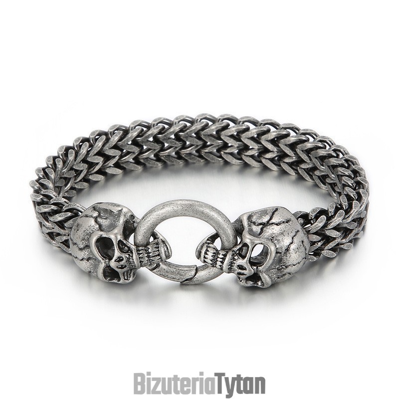 Bransoletka Męska Cool Skull Titanium Bransoletka Męska Cool Skull Titanium