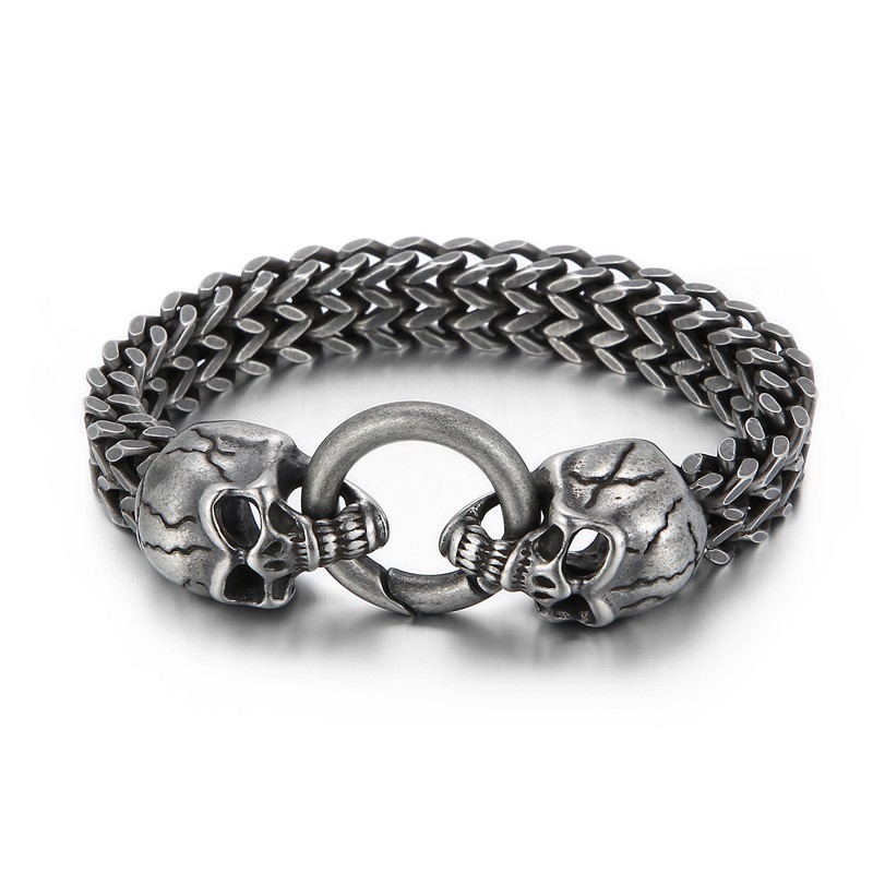 Bransoletka Męska Cool Skull Titanium Bransoletka Męska Cool Skull Titanium