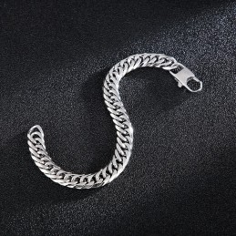 Bransoletka Męska Z Kwadratową Klamrą I Łańcuszkiem Tide Accessories Fashion Titanium Vertebrae