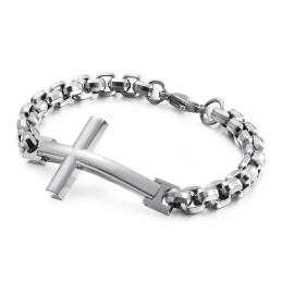 Bransoletka Męska Titanium Tide Bransoletka Męska Titanium Cross Square Akcesoria Męskie Tide