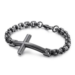 Bransoletka Męska Titanium Tide Bransoletka Męska Titanium Cross Square Akcesoria Męskie Tide