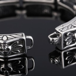 Odlew Vintage Biżuteria Trendy Szykowny Wiatr Koronka Czaszka Męskie Bransoletki