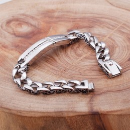 Bransoletka Z Krzyżem Tytanowym Z Diamentami Dla Mężczyzn Biżuteria Vintage Z Tytanu