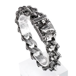 Bransoletka Z Tytanu Vintage Snake Head Dla Mężczyzn