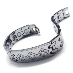Bransoleta Męska Z Węglika Wolframu O Szerokości 12 Mm I Diamentami