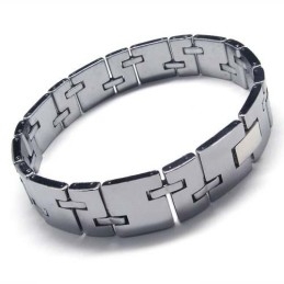 Bransoleta Męska New Style Tungsten Carbide 12Mm Wide Chunky
