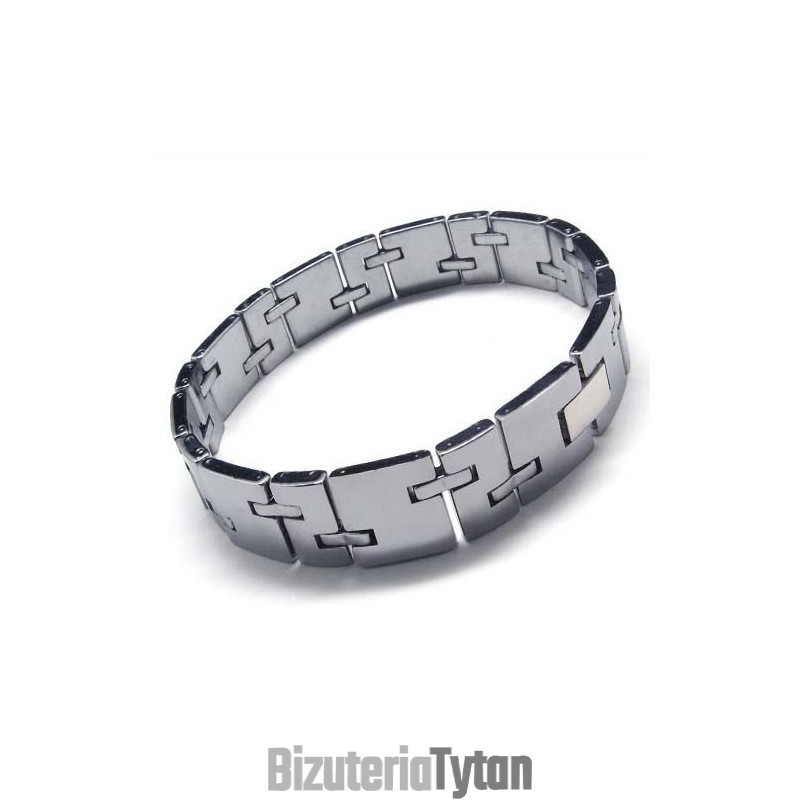 Bransoleta Męska New Style Tungsten Carbide 12Mm Wide Chunky
