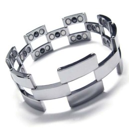 Modna Męska Bransoletka Z Węglika Wolframu O Szerokości 22 Mm