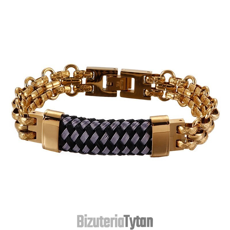 Popularne Bransoletki Męskie Vintage Titanium Bransoletka Wygięta Popularne Bransoletki Męskie Vintage Titanium Bransoletka Wygięta