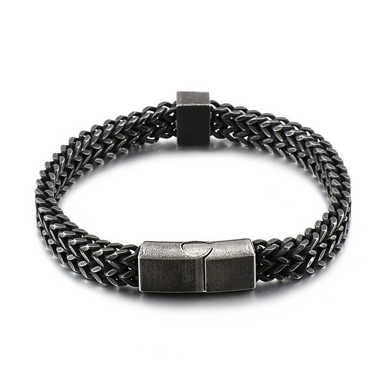 Bransoletki Męskie Retro Hip Hop Moda Bransoletki Tytanowe Bransoletki Męskie Retro Hip Hop Moda Bransoletki Tytanowe
