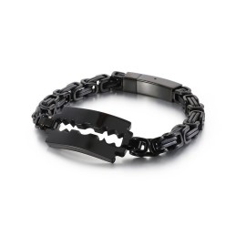 Tytanowy Łańcuch Cesarza Ostrze Zakrzywiona Płytka Tide Jewelry
