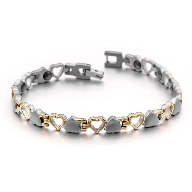 Love Black Bile Magnet Titanium Bransoletki Męskie I Damskie Na Prezent
