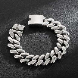 Bransoleta Chic Wind Diamond-Shaped Titanium