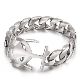Bransoletka Męska Titanium Chic Wind Boat Anchor Akcesoria