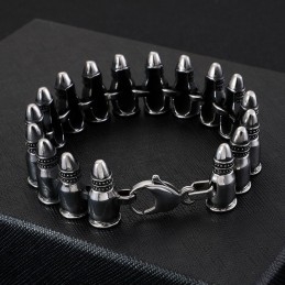 Eleganckie, Gotyckie Akcesoria Rockowe, Męskie Bransoletki Bullet