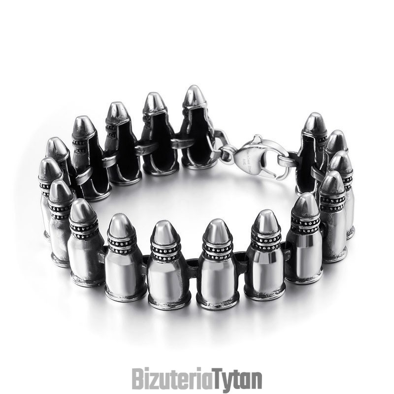 Eleganckie, Gotyckie Akcesoria Rockowe, Męskie Bransoletki Bullet