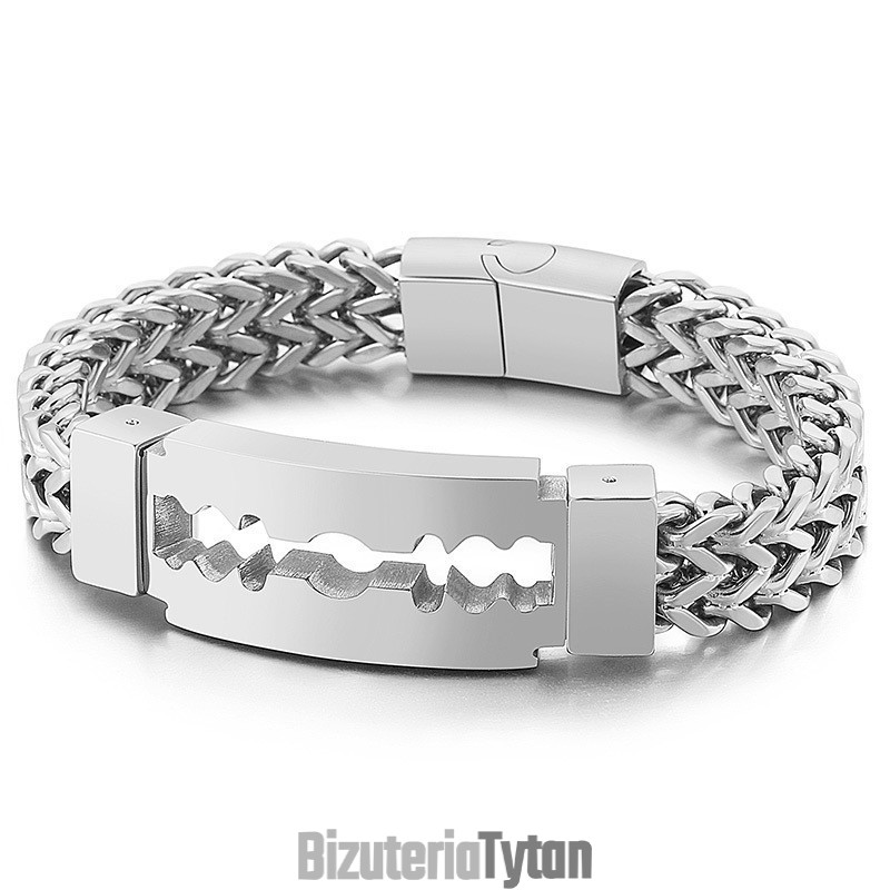 Bransoleta Z Tytanu Blade Curved Brand Vacuum Plating Dla Mężczyzn Bransoleta Z Tytanu Blade Curved Brand Vacuum Plating Dla Mężczyzn