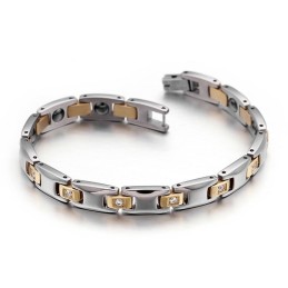 Bransoletka Z Tytanu Z Magnesem Diamentowym Dla Mężczyzn I Kobiet
