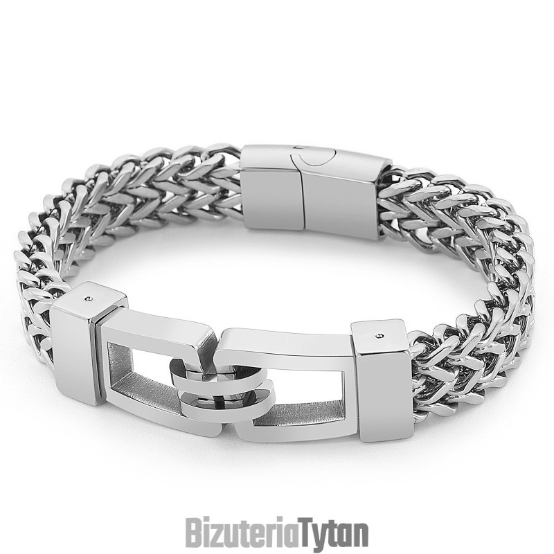 Rock And Roll Hip-Hop Hand Puller 21,5 Cm Bransoletka Tytanowa Dla Mężczyzn Rock And Roll Hip-Hop Hand Puller 21,5 Cm Bransoletka Tytanowa Dla Mężczyzn