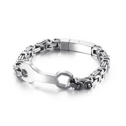 Bransoleta Męska Z Tytanu Fashion Wrench Emperor Chain