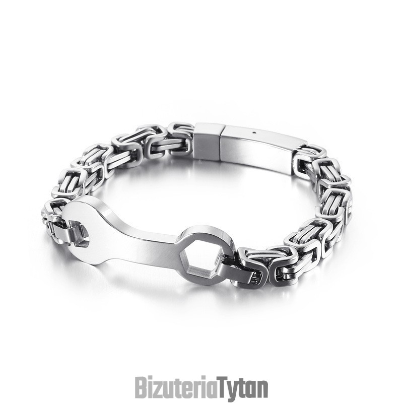 Bransoleta Męska Z Tytanu Fashion Wrench Emperor Chain