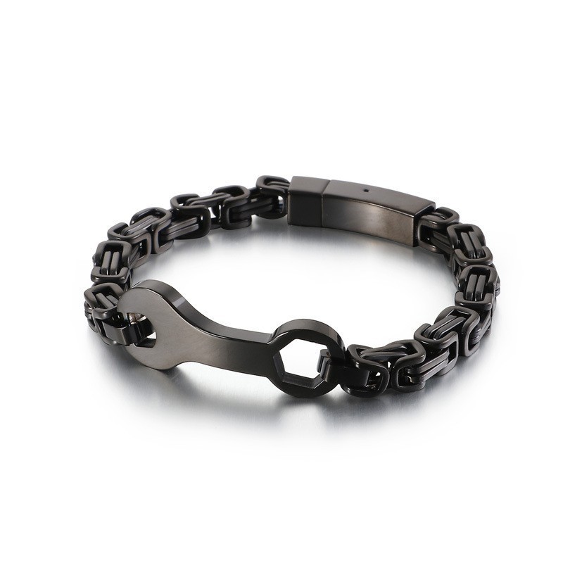 Bransoleta Męska Z Tytanu Fashion Wrench Emperor Chain