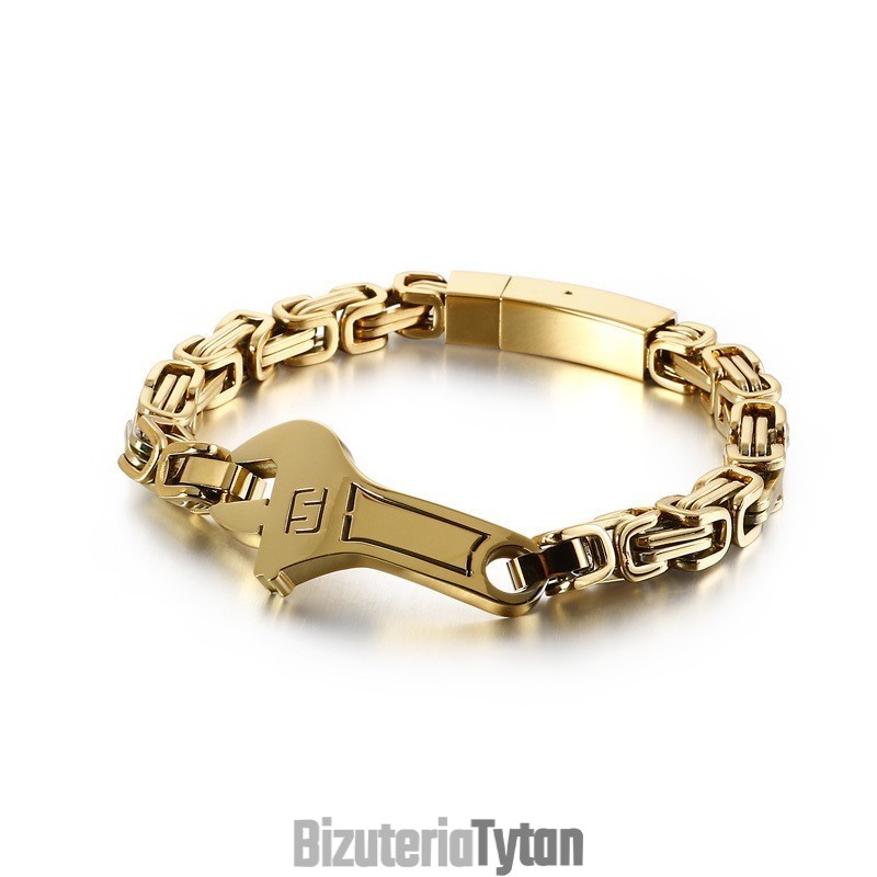 Bransoleta Męska Cool Wrench Back Type Curved Plate Z Tytanu Bransoleta Męska Cool Wrench Back Type Curved Plate Z Tytanu