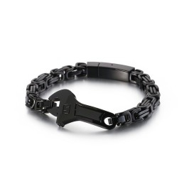 Bransoleta Męska Cool Wrench Back Type Curved Plate Z Tytanu