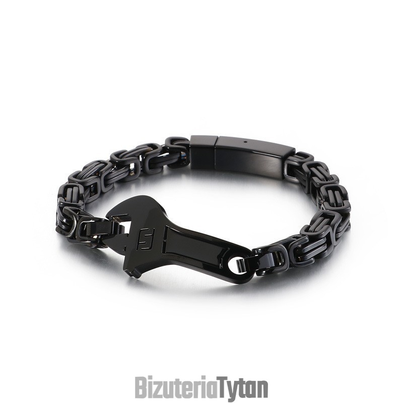Bransoleta Męska Cool Wrench Back Type Curved Plate Z Tytanu Bransoleta Męska Cool Wrench Back Type Curved Plate Z Tytanu