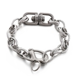 Bransoletki Fashion Street Beat O-Word Splicing Titanium Dla Mężczyzn
