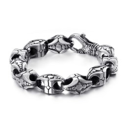 Bransoletka Cool Cross Floral Openwork Titanium Dla Mężczyzn