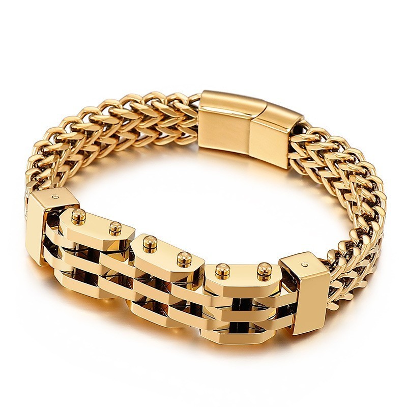 Bransoleta Z Tytanu Double Layer Double Row Dla Mężczyzn Bransoleta Z Tytanu Double Layer Double Row Dla Mężczyzn