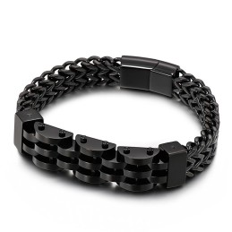 Bransoleta Z Tytanu Double Layer Double Row Dla Mężczyzn