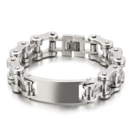 Bransoletka Cool Chic Style Biker Titanium Dla Mężczyzn