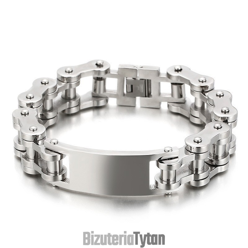 Bransoletka Cool Chic Style Biker Titanium Dla Mężczyzn