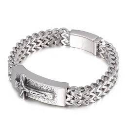 Bransoleta Męska Hip Hop Cross Titanium