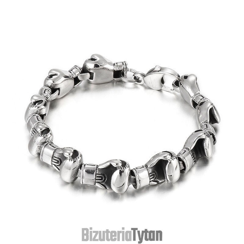 Bransoleta Męska Cool Hip Hop Boxing Titanium Bransoleta Męska Cool Hip Hop Boxing Titanium