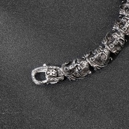 Bransoletka Męska Cool Skull Titanium