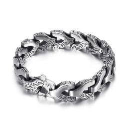Bransoleta Męska Cool Chic Style Dragon Bone Z Tytanu