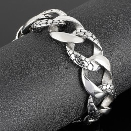 Bransoletka Męska Street Style Cool Snake Titanium
