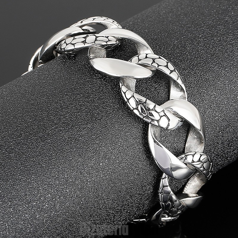 Bransoletka Męska Street Style Cool Snake Titanium Bransoletka Męska Street Style Cool Snake Titanium