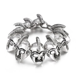 Bransoletka Cool General Warrior Head Titanium Dla Mężczyzn