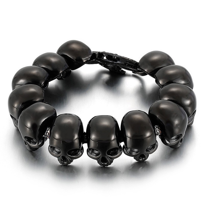 Bransoletki Męskie Tide Fashion Titanium Dla Chłopców Bransoletki Z Czaszką Bransoletki Męskie Tide Fashion Titanium Dla Chłopców Bransoletki Z Czaszką