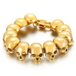 Bransoletki Męskie Tide Fashion Titanium Bransoletki Dla Mężczyzn Bransoletki Z Czaszką