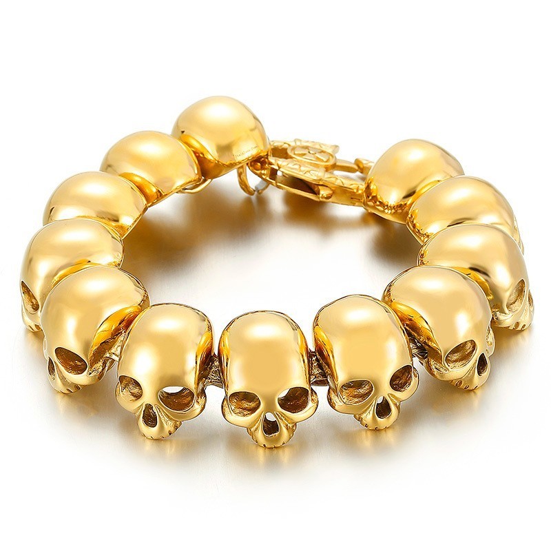Bransoletki Męskie Tide Fashion Titanium Bransoletki Dla Mężczyzn Bransoletki Z Czaszką Bransoletki Męskie Tide Fashion Titanium Bransoletki Dla Mężczyzn Bransoletki Z Czaszką
