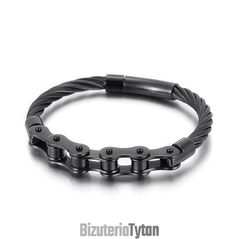 Elegancki Styl Tytanowy Męski I Damski Łańcuch Motocyklowy Bransoletka Splicing Elegancki Styl Tytanowy Męski I Damski Łańcuch Motocyklowy Bransoletka Splicing