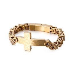Bransoletka Cross Bend Męska Bransoletka Emperor Back Chain