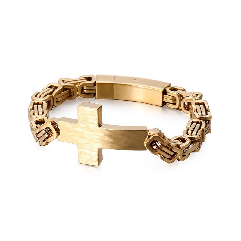 Bransoletka Cross Bend Męska Bransoletka Emperor Back Chain Bransoletka Cross Bend Męska Bransoletka Emperor Back Chain